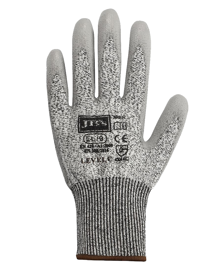 PU Breathable Cut Resist Level C Glove