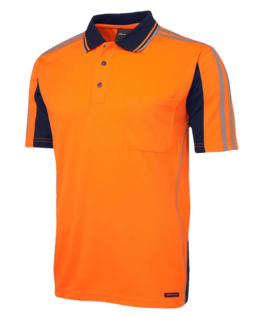 Hi Vis Short Sleeve Arm Tape Polo