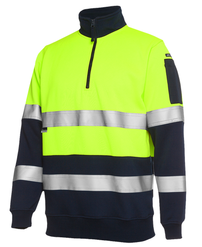 Hi Vis (D+N) 1/2 Zip Fleecy Sweat