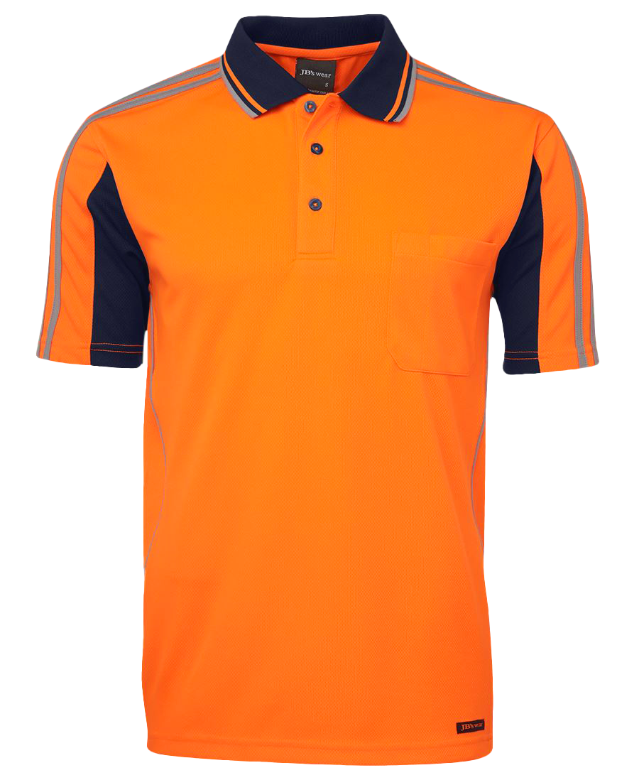 Hi Vis Short Sleeve Arm Tape Polo