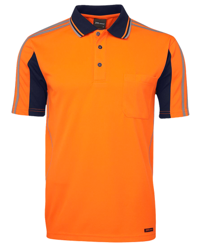 Hi Vis Short Sleeve Arm Tape Polo