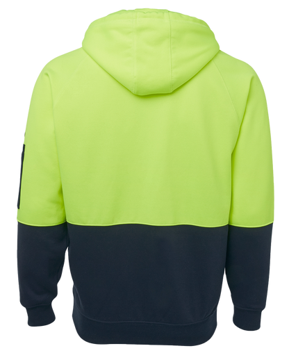 Hi Vis Full Zip Fleecy Hoodie