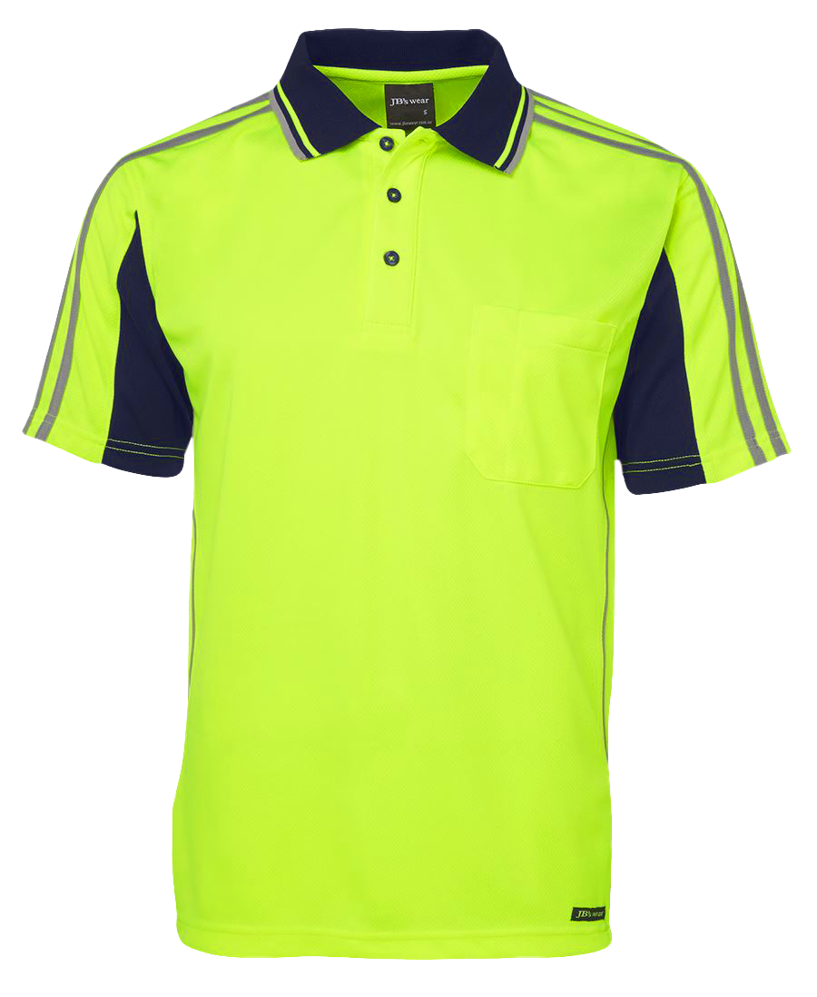 Hi Vis Short Sleeve Arm Tape Polo