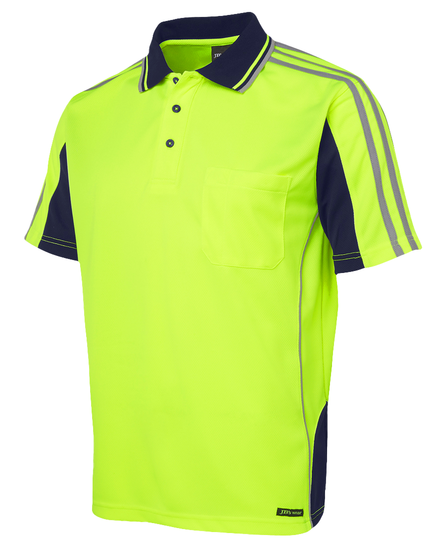 Hi Vis Short Sleeve Arm Tape Polo