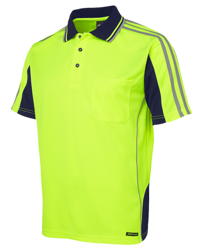 Hi Vis Short Sleeve Arm Tape Polo