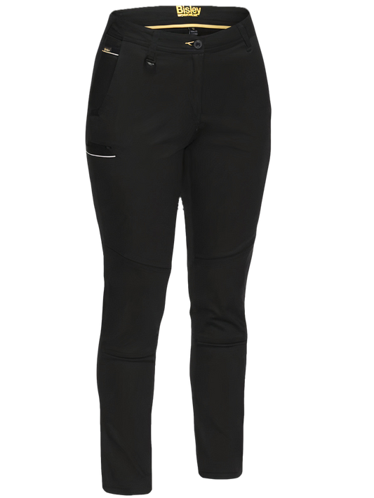 Mid Rise Stretch Cotton Pants